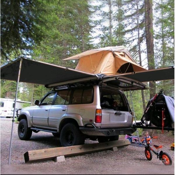Factory 4X4 Suv Retractable Outdoor Car Awning Tent SUV Outdoor Camping Travel Rooftop Pull Out Tent Car Side Awning