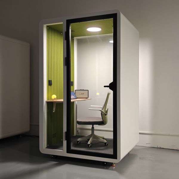 Cabine de bureau privée pour une personne, insonorisée, acoustique, pour les bureaux