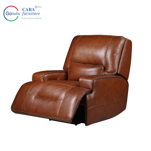 Modern Style Easy Clean Recliners Sofa Three Pieces Living Room Leather Sofa Set Furniture
