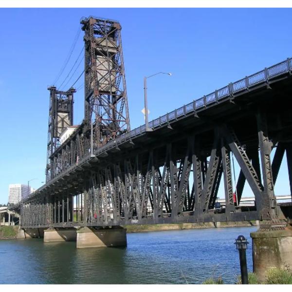 Long Span Prefabricated Steel Structure Bridges Customized Size