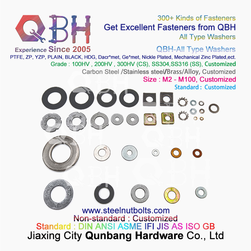 Плоская пружина QBH DIN125 DIN127 F436 F436M F959 F959M DIN434 DIN436 NFE25-511 типа Все сплющила Toothed круглую квадратную шайбу