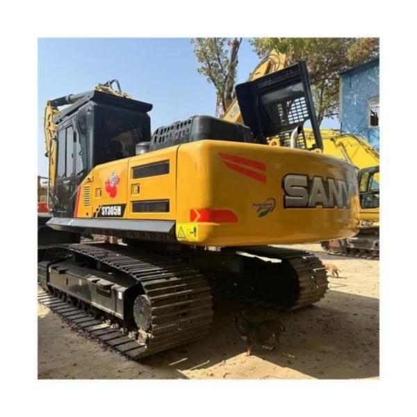 Transport Height 2.55m SANY SY305H Excavator 30 Ton Original Crawler Machinery