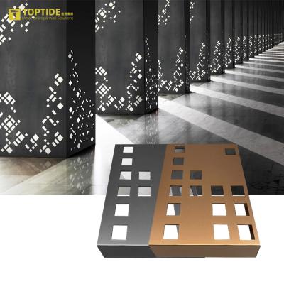 Perforated morden Anticorrosive Aluminum Cladding Column Covers For Commercial Building