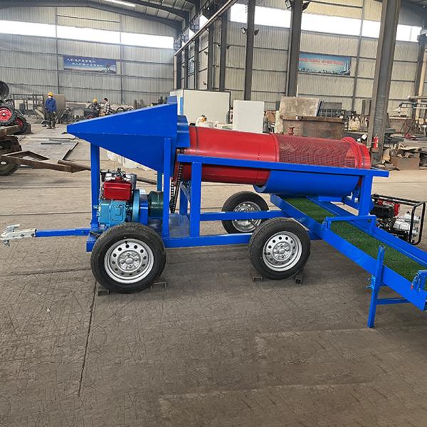 5-10t/h Capacity Mini Gold Trommel Mobile and Mobile Alluvial Diamond Washing Machine