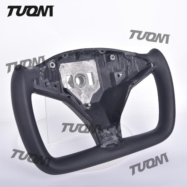 For Tesla Model 3/Y/S/X Carbon Fiber Yoke Steering Wheel Leather Materials