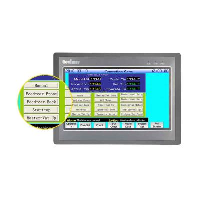 10,1 de” PLC todo TFT 24DI 20DO HMI em um registro 32K retentivo