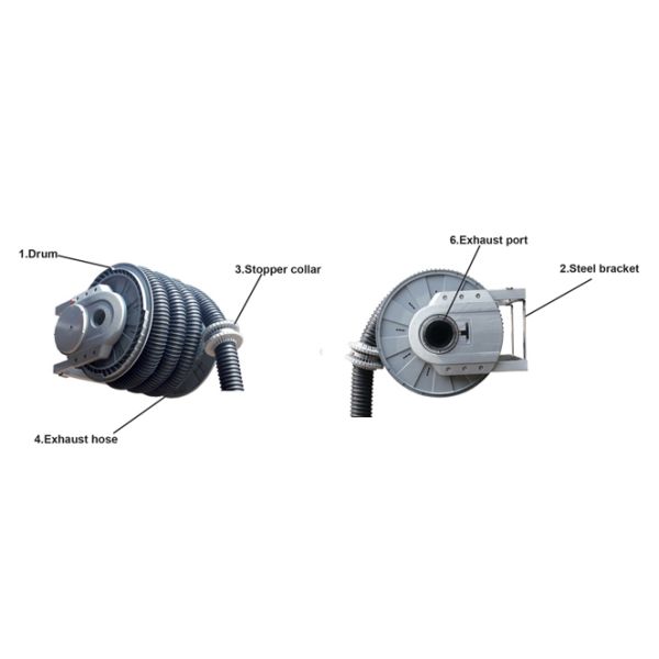 Commercial Spring Hose Reel System  Workshop Ventilation Equipment
