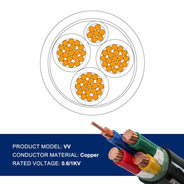 PVC Insulated Armoured Cable 0.6/1kV To 33kV 1 / 2 / 3 / 4 / 5 Cores