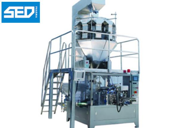 Tipo giratório automático de aço inoxidável chocolate Bean Packaging Usage da máquina de embalagem de SED-200KGD