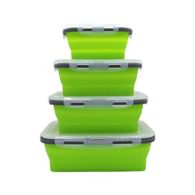 FLGB aprovou a lancheira livre da dobradura do silicone de BPA Microwavable