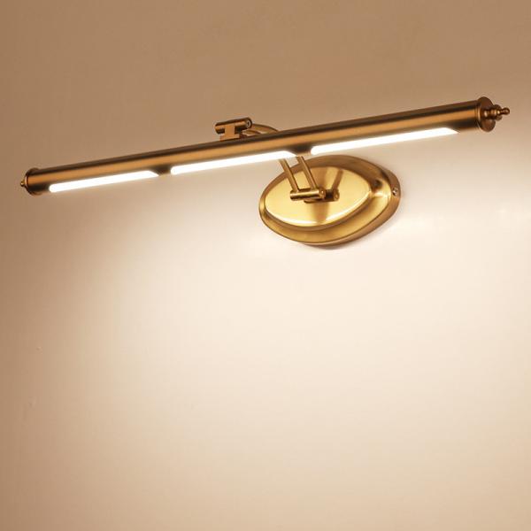 European Led Mirror Lamp Golden Bathroom Cosmetic Wall Light Stainless Steel Vanity Cabinet Lighting(WH-MR-04)