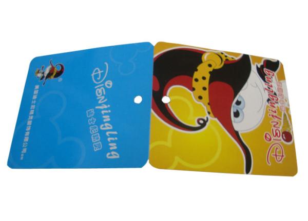 O costume da compra imprimiu o fabricante de papel barato de 400gsm Hang Tags For Socks Towel
