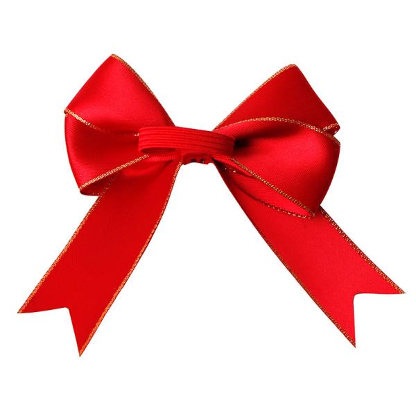 Красная сатинная ленточная дуга для индивидуального украшения бутылок и стандартной упаковки в 3-100 мм