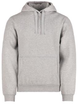 Classic Design Mens Polar Fleece Jacket , Grey Heavy Weight Mens Fleece Pullover Hoodie