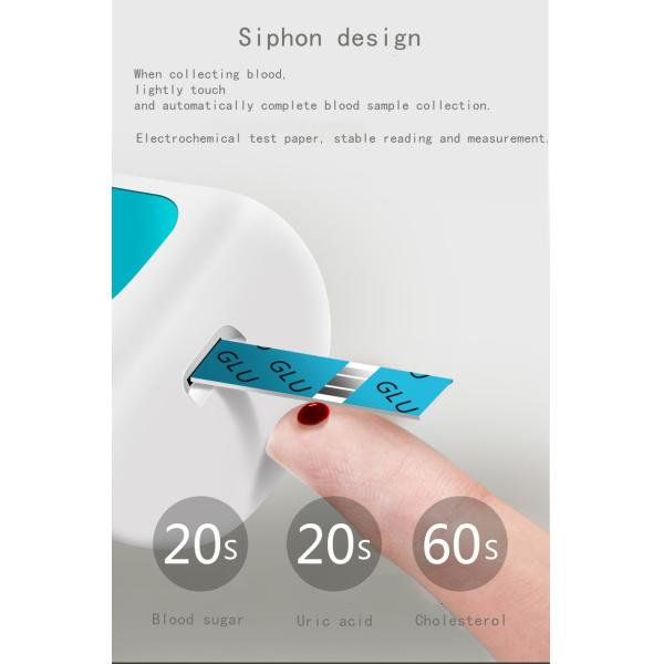 Wholesale Blood Glucose Cholesterol Uric Acid Meter 3-in-1 Multifunction Monitor