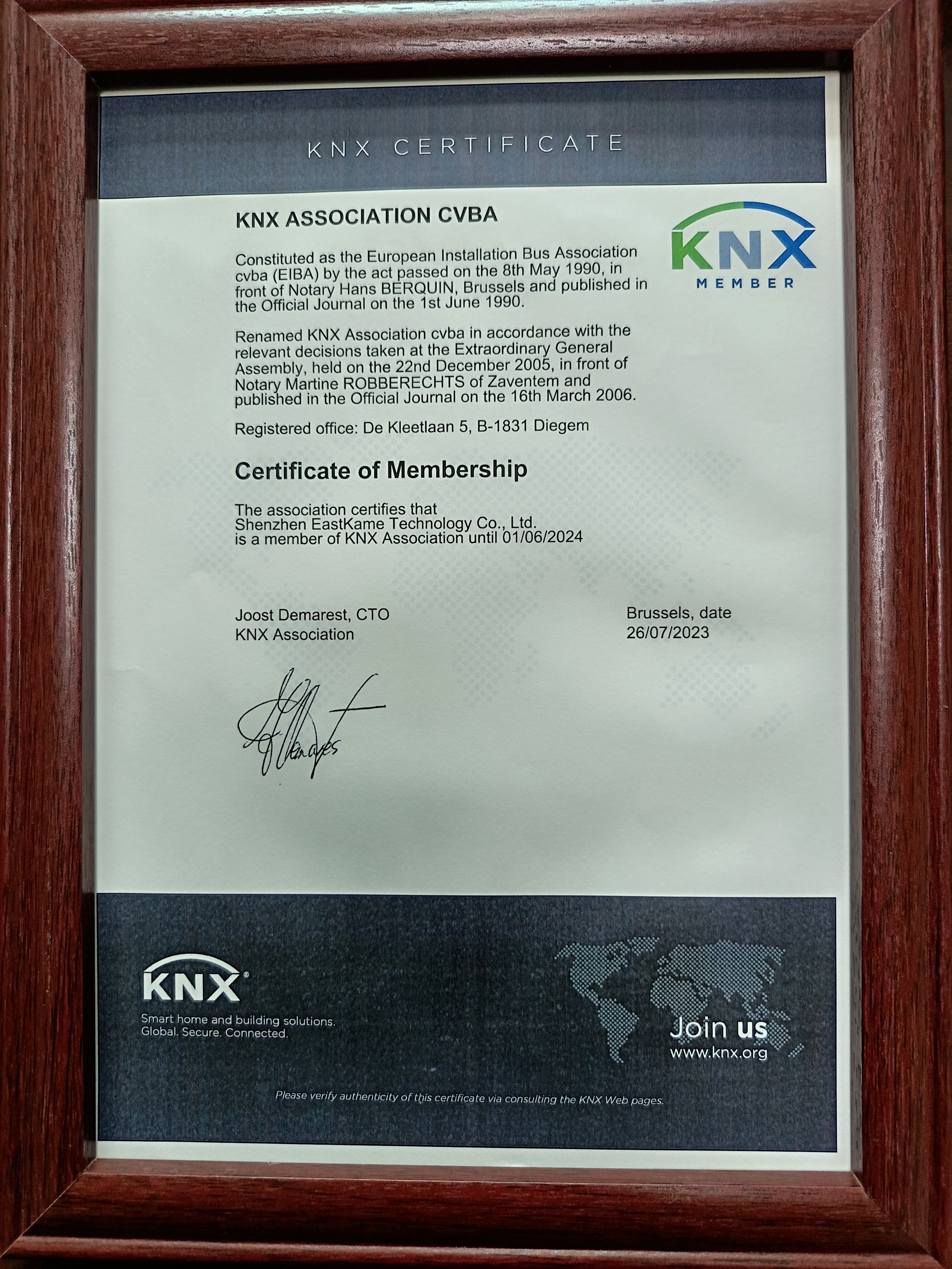 Shenzhen EastKame Technology Co., Ltd. Certifications