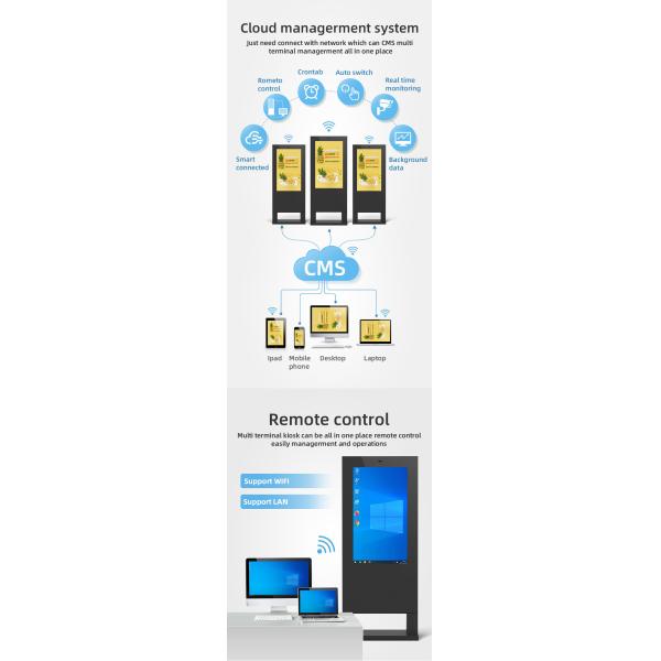 4K HD Waterproof Lcd Floor Standing Digital Signage Billboard Outdoor Advertising Screen