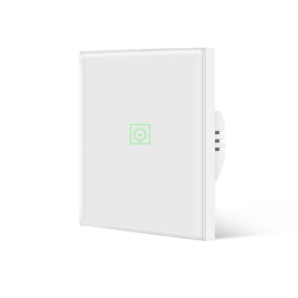 Glomarket Zigbee Wall Smart Switch 1Gang With Neutral Touch  Google assistant Glass Panel Light Wireless For Home