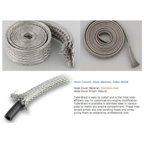 Lightweight SUS316 Stainless Steel Braided Hose Cover For Heating Water