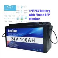 APPLI du remplacement Lifepo4 Marine Battery With Bluetooth de batterie au plomb de 24v 100ah