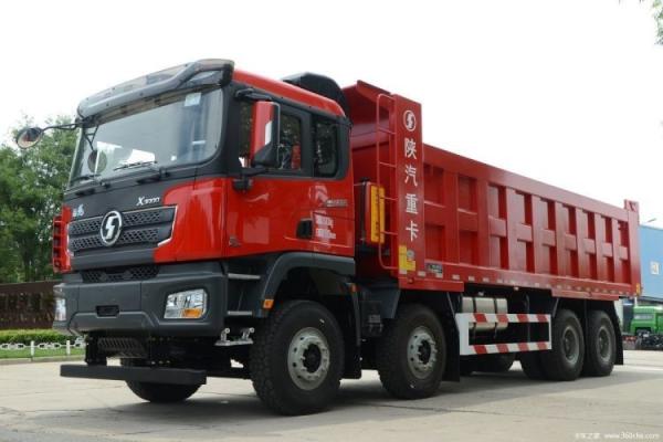 8m Cargo Tank Length Shacman X3000 8X4 460 HP Dump Truck with 2 Reverse Shift Numbers