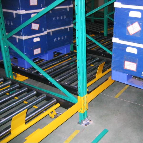 B43 Warehouse Storage Gravity Pallet Racking System Carton Flow Roller Rack  Live Pallet Rack