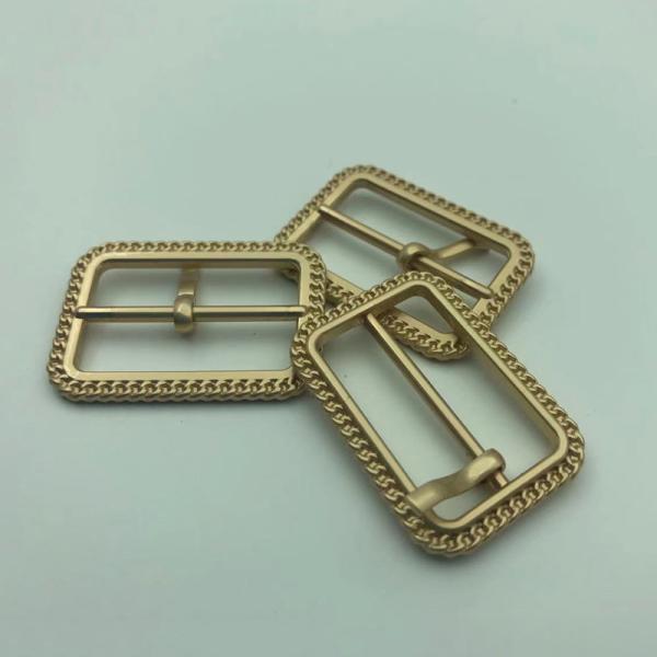 Golden 20mm 25mm Heavy Metal Belt Buckle Antioxident Surface
