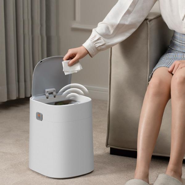 13L Drawstring Automatic Packing Slit Narrow Smart Plastic Waste Bin