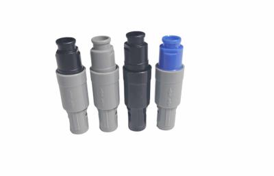 Male 14pin Plastic Push Pull Connector In Solder Contact Type