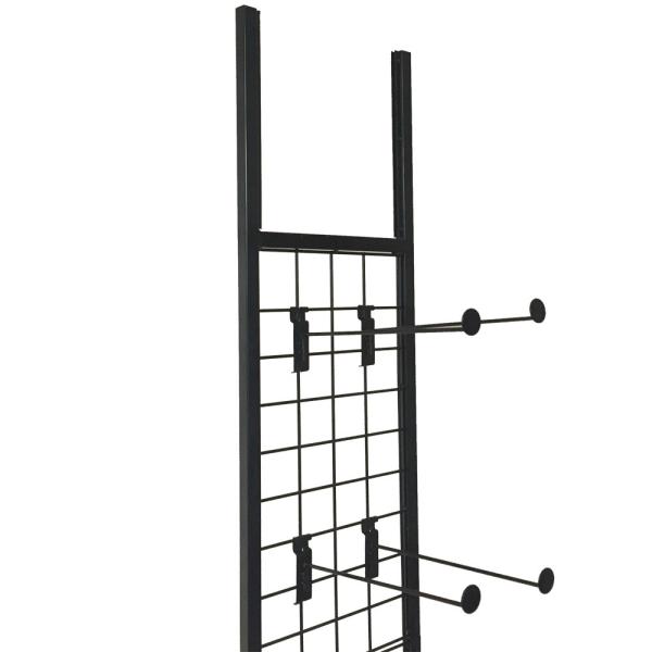 300mm Width 1800mm Height Clothing Organizer Rack , Chappal Hanging Stand black