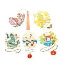 Tassels d'émail personnalisés Marque-pages en métal Impression de lettres