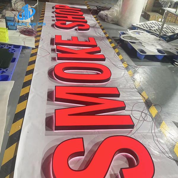 Mall outdoor indoor Led light letters _3D sign... Front acrylic LED backlit lettering sign