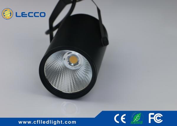 Professional 30W Led Black Ceiling Track Lights For Jewelry Shop No Flicker