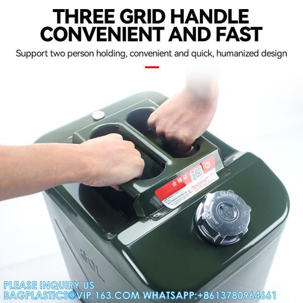 Metal 60 Liter Jerry Can 60l Steel Jerry Cans Gasoline Tank Jerry Gas Can Holder Metal Lockable Jerry Can Mount Rack