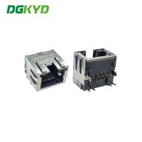 DGKYD60S1188DB2A6DY1008 Fêmea RJ45 Portão único 1X1 8P8C Jacks com LED Metal Shielded