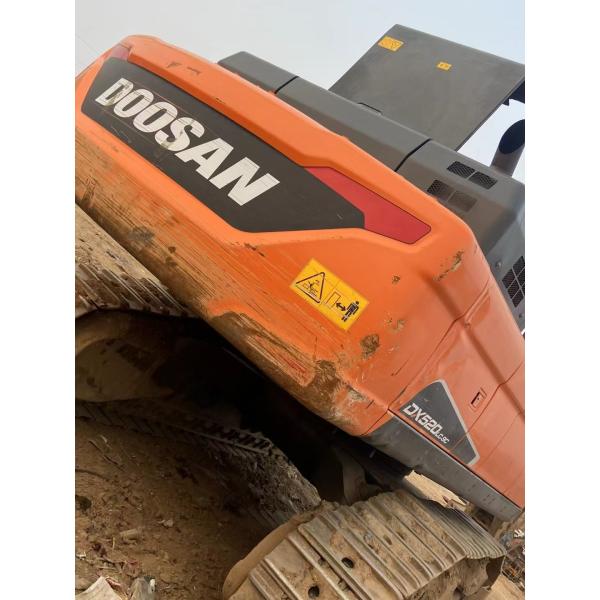 Excavadora usada Doosan DX520LC, gran excavadora hidráulica con orugas