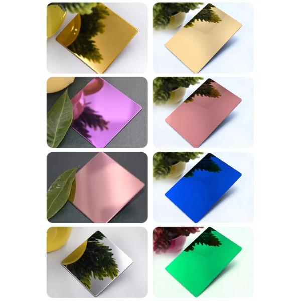 Hairline SS Colored Sheets ASTM Titanium Coated Stainless Steel Sheet