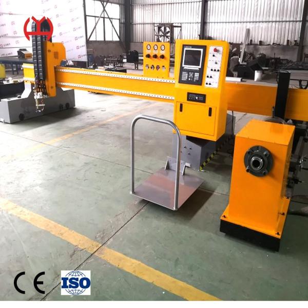 Heavy Duty Stainless Steel Pipe Cutting Machine 2-20mm Plasma Cutting Thickness