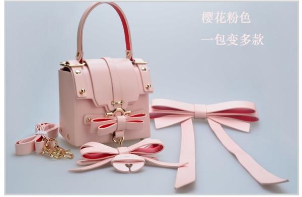 2016 new Japanese and Korean bow mini shoulder bag diagonal small square handbag
