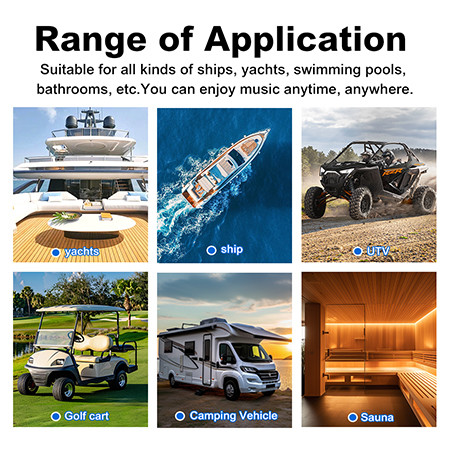6.5 pouces bateau 2 voies haut-parleur marine IPX4 haut-parleur étanche pour les bateaux à grande vitesse et yachts
