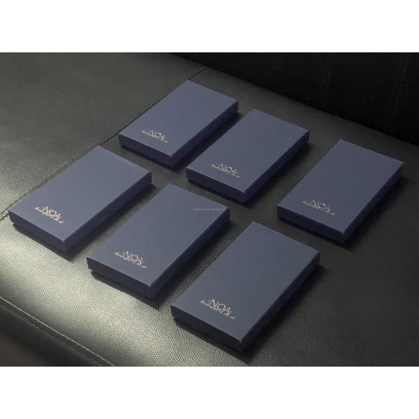 Blue Paper Necklace Box and Pads Customized for Jewelry Boxes Material Cardboard/Paper