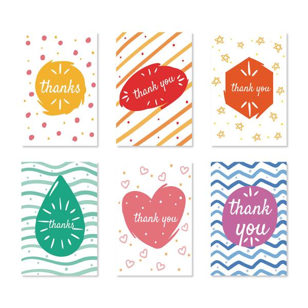 Paper Custom Card Printing Colorful Business Thank You Cards Offset Printing