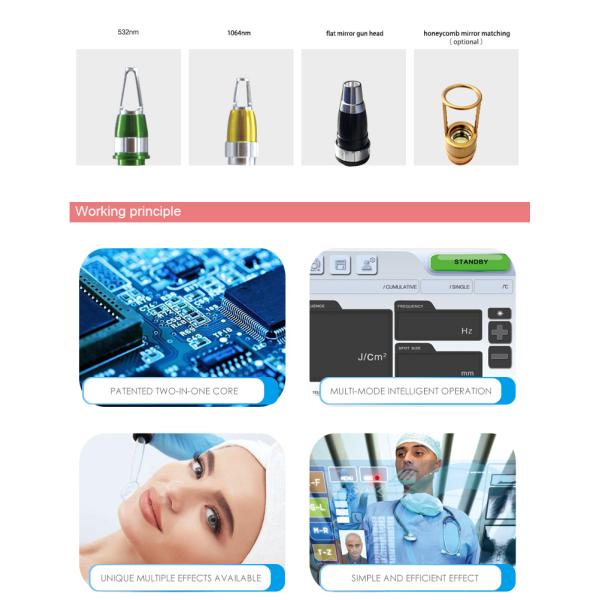 Professional Honeycomb Laser Tattoo Removal Equipment Air And Water Cooling Method