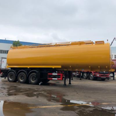 Reboque de petroleiro de alumínio de 45000L, reboque de tanque de combustível de três eixos, semi-reboque
