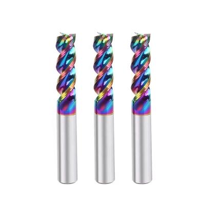 U Groove  Three Flutes Carbide Bit Carbide End Mills For Aluminum Customized Size