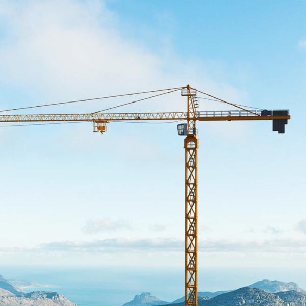 Energy Mining Syt80 T6012-6 6 Ton 8 Ton Flat-Top Tower Crane With Long Working Radius
