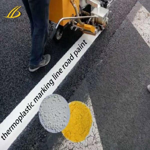 Bon nivellement Peinture de marquage routier à fusion à chaud 5% Perles de verre pré-mélangées Durable