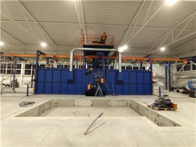 Nettoyage caténaire de pièces de machines agricoles de machine de grenaillage de la suspension TUV