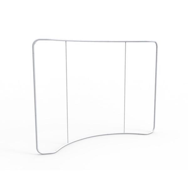 10ft Wave Tension Fabric Banner Stands With Frame Carrying Bag Lightweight