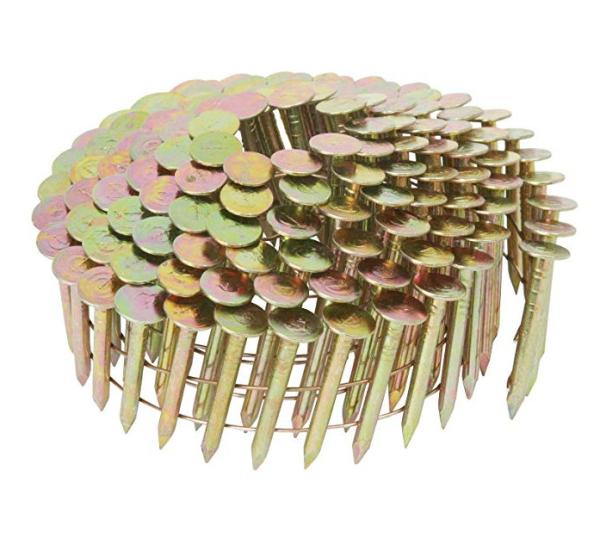 High Performance Coil Roofing Nails Smooth Shank Round Head Founded